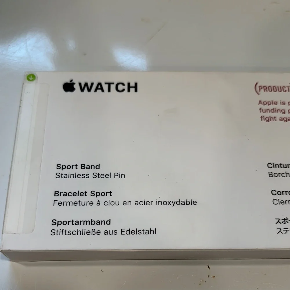 Apple Red Sports Watch Band 40mm NEW - Picture 2 of 7
